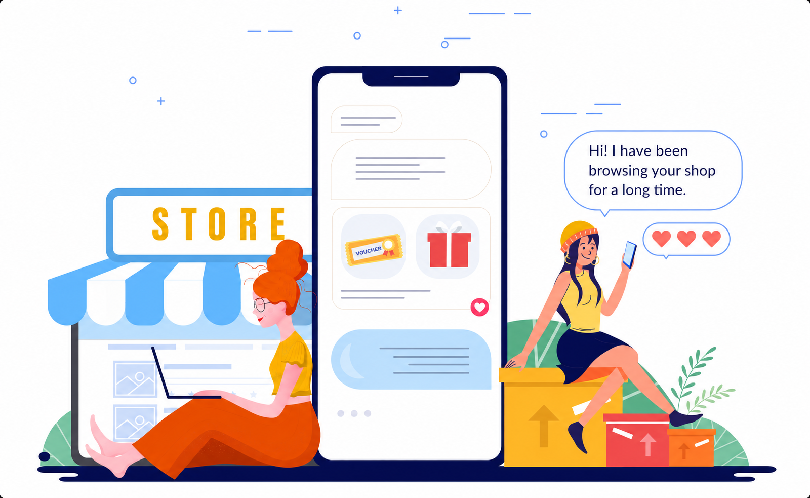 Facebook service illustration
