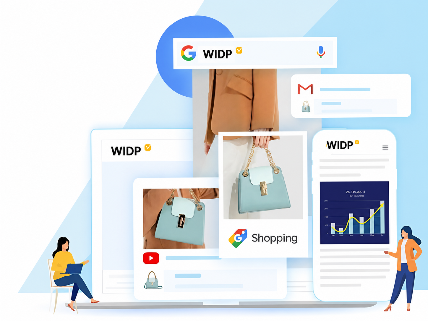 Google Ads Service Illustration